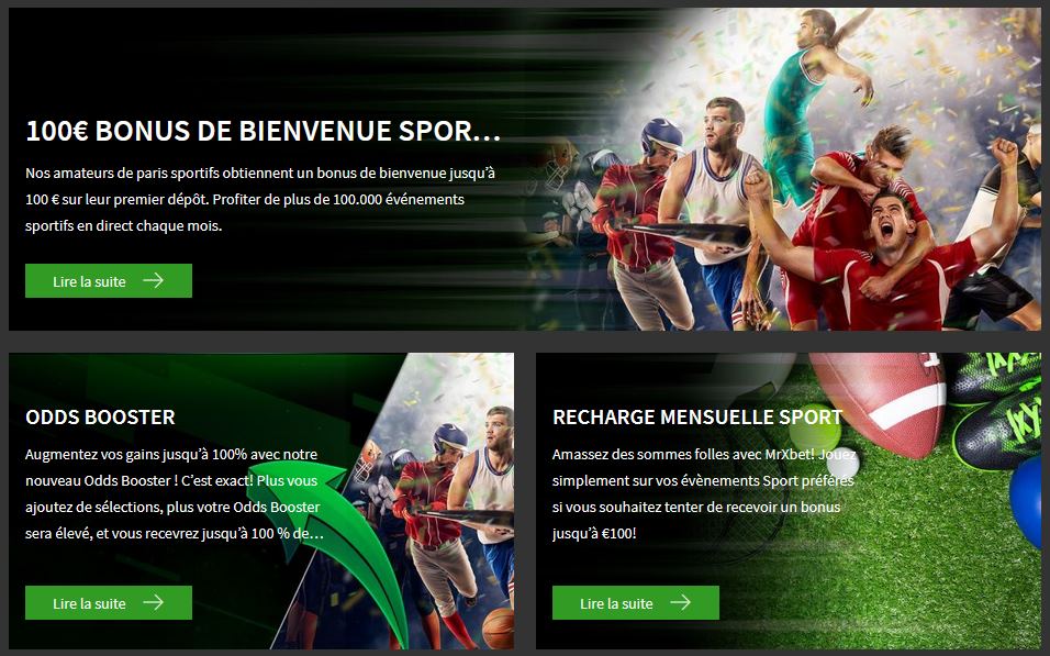 Les 3 bonus dédiés au paris sportifs et sur les sports électroniques